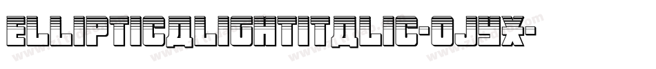 Ellipticalightitalic-ojYx字体转换