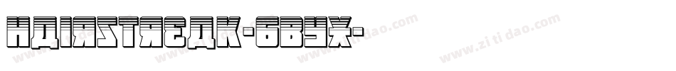 Hairstreak-6BYx字体转换