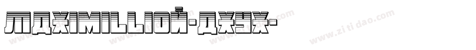 Maximillion-axYx字体转换