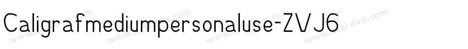 Caligrafmediumpersonaluse-ZVJ6J字体转换
