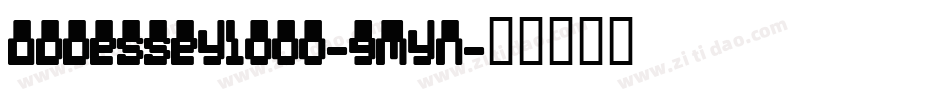 Oddessey1000-9Myn字体转换
