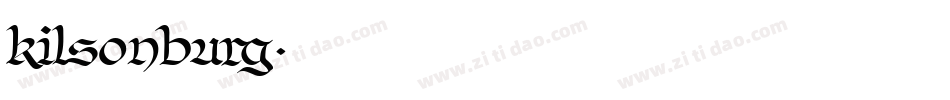 kilsonburg字体转换