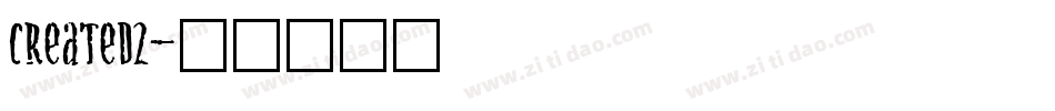 Created2字体转换