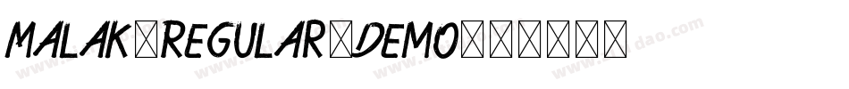Malak-Regular-Demo字体转换