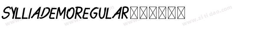 SylliaDemoRegular字体转换