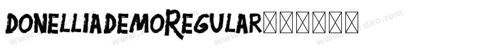 DonelliaDemoRegular字体转换