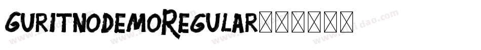 GuritnoDemoRegular字体转换