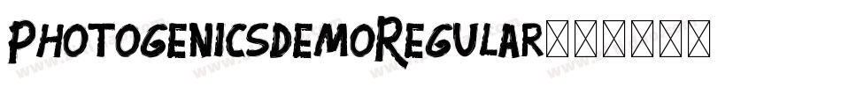 PhotogenicsDemoRegular字体转换