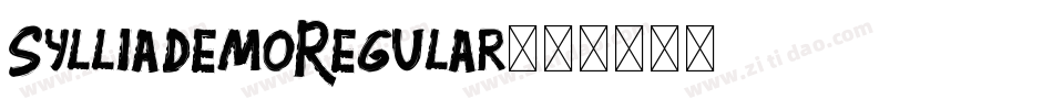 SylliaDemoRegular字体转换