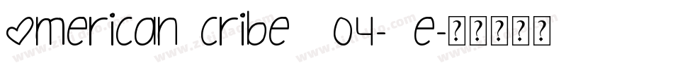 AmericanScribeW04-Re字体转换