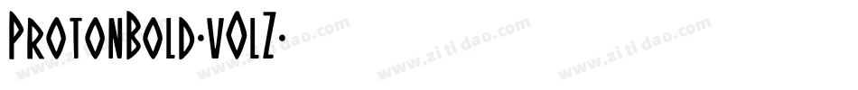 ProtonBold-vOlZ字体转换