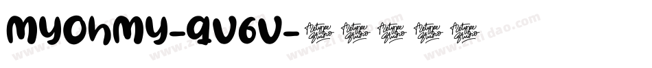 MyOhMy-qV6V字体转换