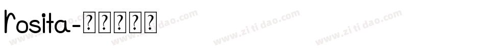 Rosita字体转换