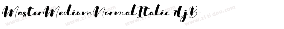 MasterMediumNormalItalic-7LjB字体转换
