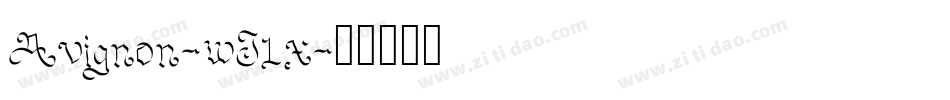 Avignon-wJ1x字体转换
