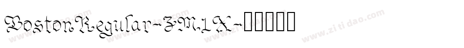 BostonRegular-3M1X字体转换