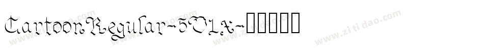 CartoonRegular-5O1x字体转换