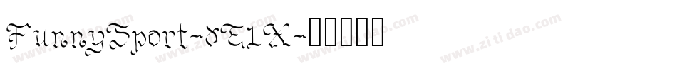 FunnySport-dE1X字体转换