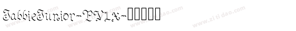 JabbieJunior-PV1x字体转换