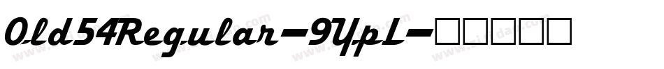 Old54Regular-9YpL字体转换