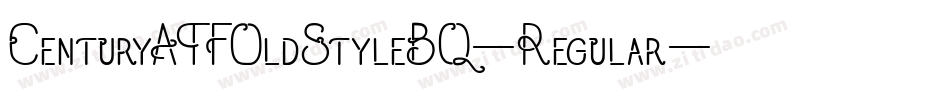 CenturyATFOldStyleBQ-Regular字体转换