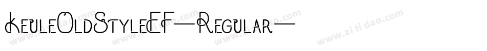 KeuleOldStyleEF-Regular字体转换
