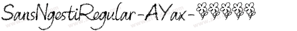 SansNgestiRegular-AYax字体转换