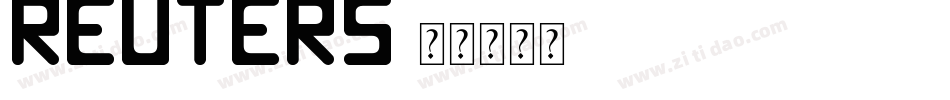 reuters字体转换