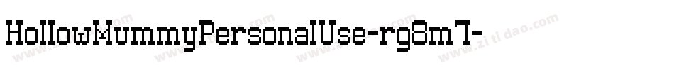 HollowMummyPersonalUse-rg8m7字体转换