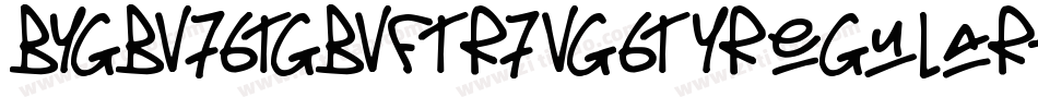 Bygbv76tgbvftr7vg6tyRegular-w22x字体转换