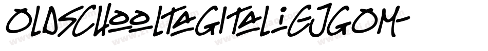 OldschoolTagItalic-JgOM字体转换