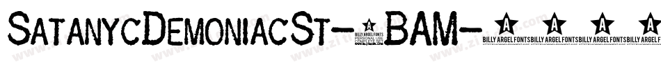 SatanycDemoniacSt-6BAM字体转换