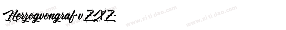 Herzogvongraf-vZXZ字体转换