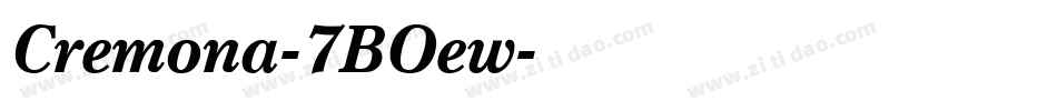 Cremona-7BOew字体转换