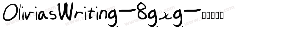 OliviasWriting-8gxg字体转换