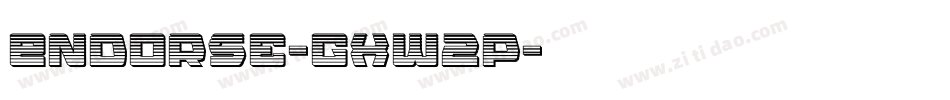 Endorse-gxw2P字体转换