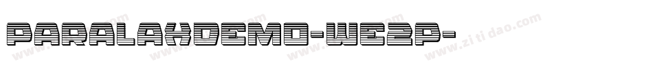 ParalaxDemo-we2P字体转换 ParalaxDemo-we2P字体转换