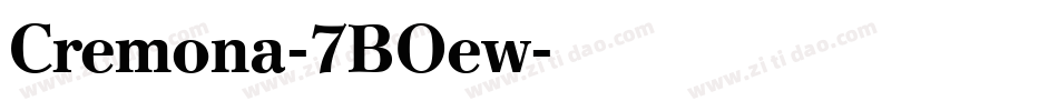 Cremona-7BOew字体转换