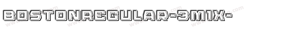 BostonRegular-3M1X字体转换