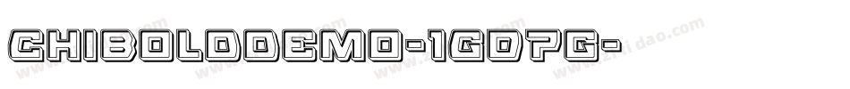 Chibolddemo-1GD7g字体转换