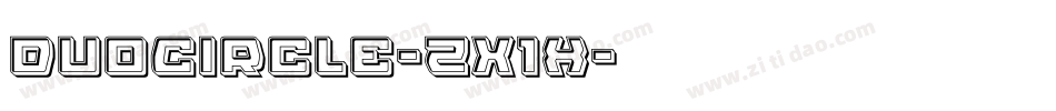 DuoCircle-ZX1x字体转换