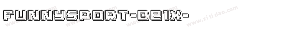 FunnySport-dE1X字体转换