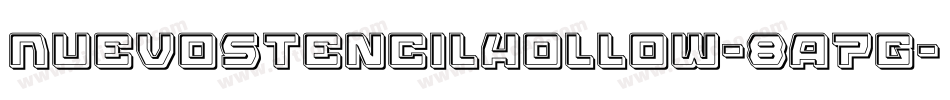 NuevostencilHollow-8A7g字体转换