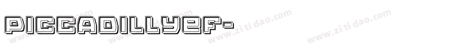 PiccadillyEF字体转换