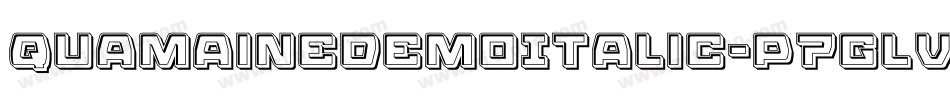 QuamaineDemoItalic-p7gLv字体转换