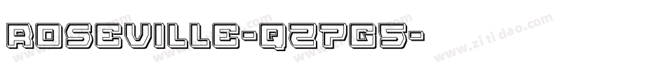 Roseville-qZ7g5字体转换