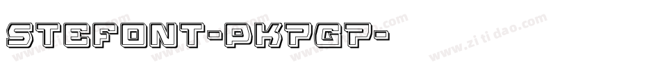 Stefont-PK7G7字体转换 Stefont-PK7G7字体转换