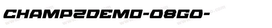 ChampzDemo-O8gO字体转换
