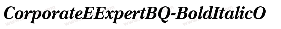 CorporateEExpertBQ-BoldItalicOsF字体转换