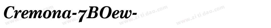 Cremona-7BOew字体转换